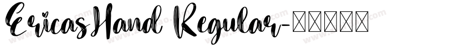 EricasHand Regular字体转换